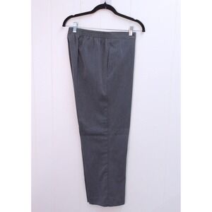 Alfred Dunner Women's Gray Elastic‎ Waist Pull On Pants Office WearSize 10/#8090